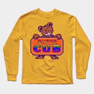 piper cub metal sign plate but super gay / super cub rainbow pride flag Long Sleeve T-Shirt